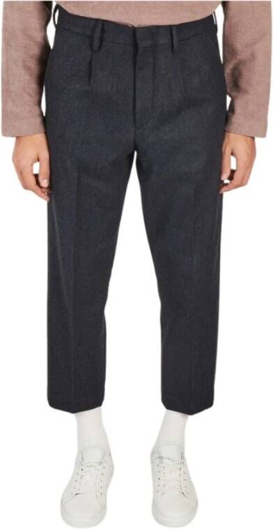 Nn07 Straight Trousers Blauw Heren