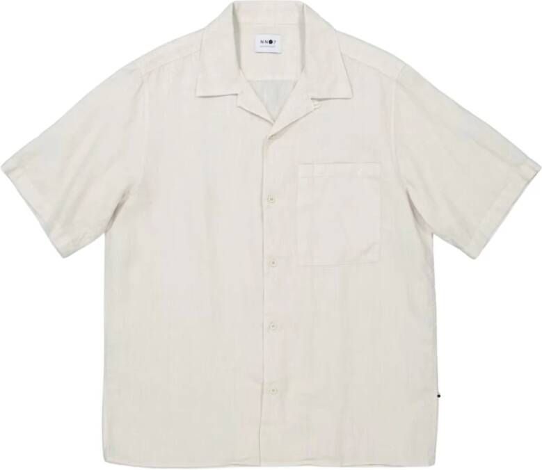 Nn07 Summer Button-down Beige Heren