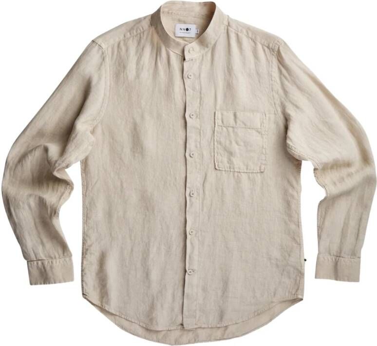 Nn07 Summer Eddie Shirt Beige Heren
