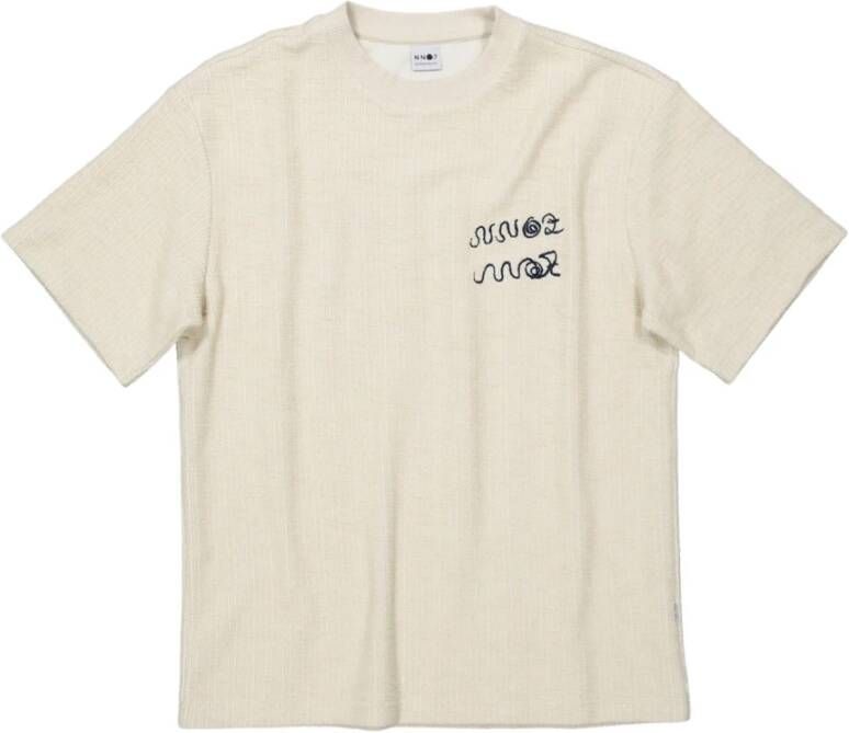 Nn07 T-Shirts Beige Heren