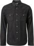 No Excess Overhemd Lange Mouw Overhemd Denim Twill Antraciet - Thumbnail 1