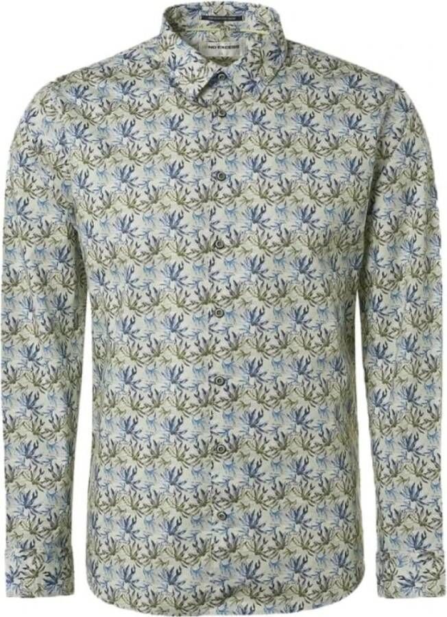 No Excess regular fit overhemd met all over print cloud