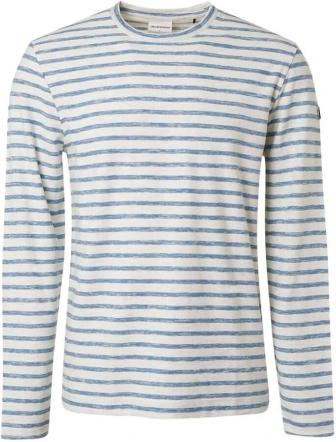 No Excess Long Sleeve Tops Blauw Heren