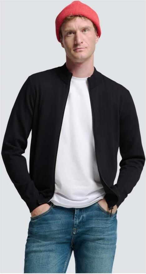 No Excess Melange 2 Gekleurde Vest Black Heren - Foto 4