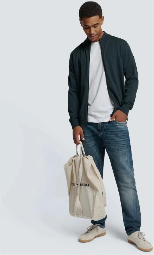 No Excess Melange 2 Gekleurde Vest Blue Heren - Foto 5