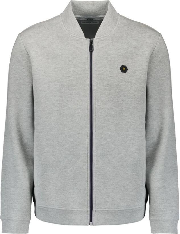 No Excess Piqué Bomber Rits Jas Gray Heren