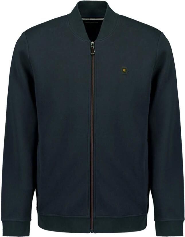 No Excess Piqué Bomber Rits Vest Blue Heren - Foto 6