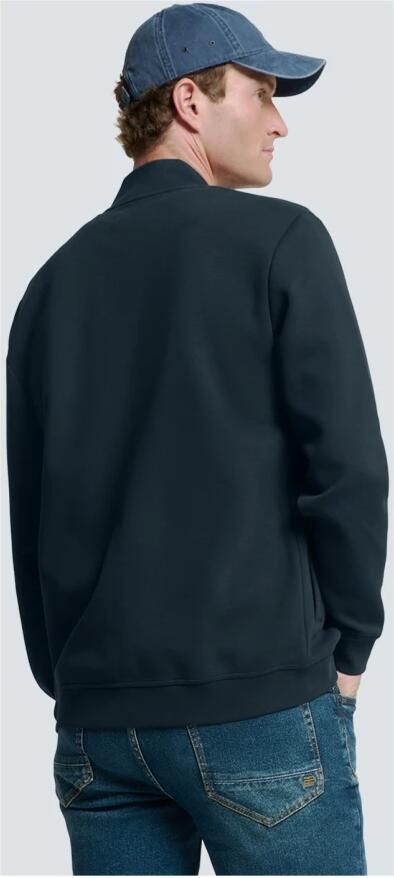 No Excess Piqué Bomber Rits Vest Blue Heren - Foto 5