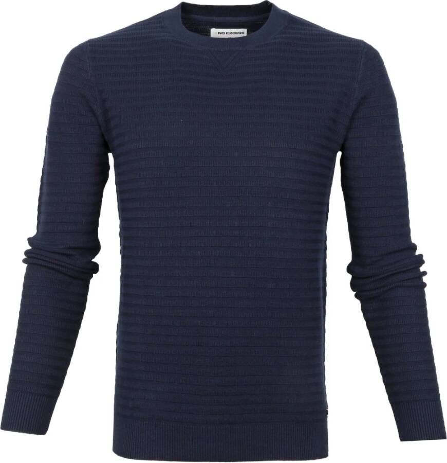 No Excess Pullover Rib Donkerblauw - Foto 1