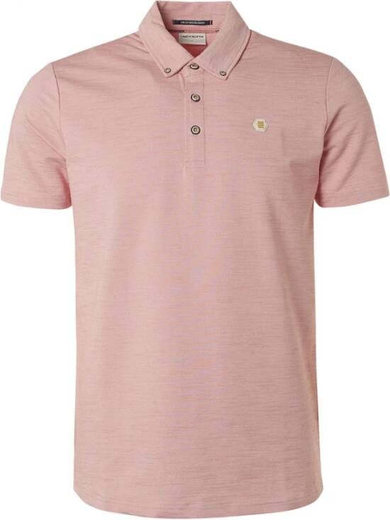 No Excess Polo Pique Melange Roze - Foto 1