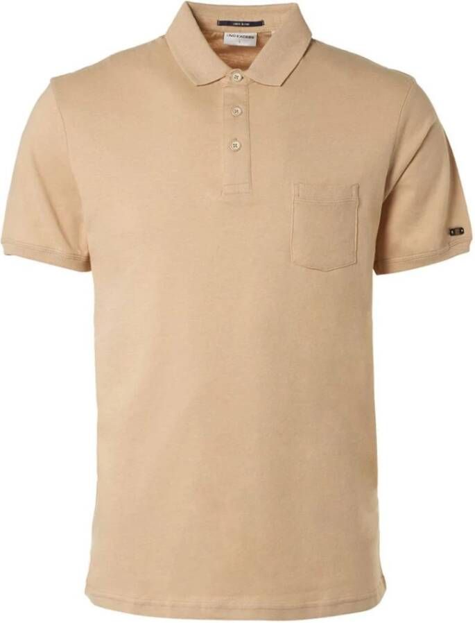 No Excess Polo Shirts Beige Heren