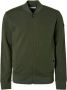 No Excess Sweater Vest Jacquard Donkergroen - Thumbnail 2