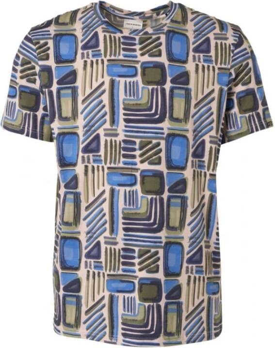 No Excess T-Shirt Print Blauw - Foto 1