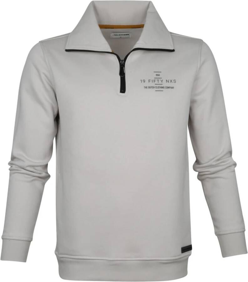 No Excess Half Zip Trui Beige - Foto 1
