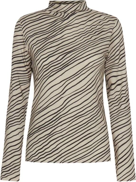 No man's land Lange Mouw Top Beige Dames