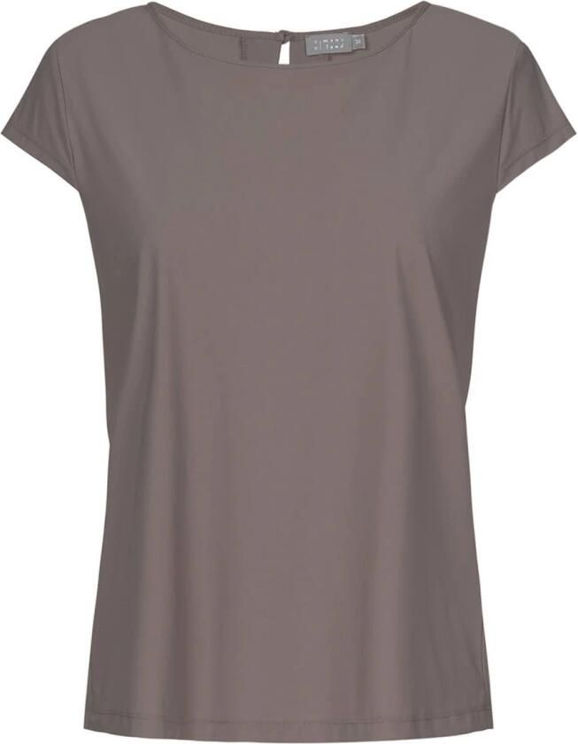 No man's land Top met korte mouwen Brown Dames