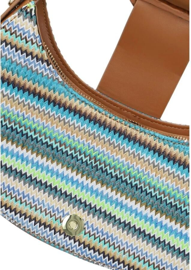 Noa Harmon Kameel Handtas met Raffia Detail Multicolor Dames - Foto 2
