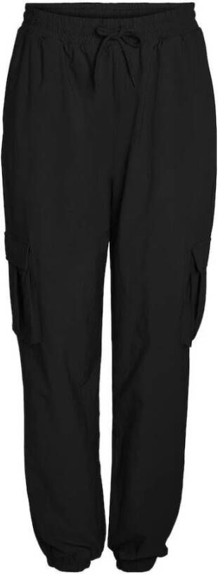 Noisy May Cargo Sweatpants voor een casual en stijlvolle look Black Dames