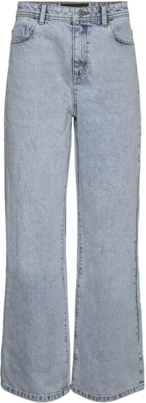Noisy May Regular fit high waist jeans van katoen model 'Drew'