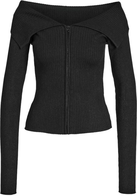 Noisy May Cardigan met deelbare ritssluiting model 'JULIET'