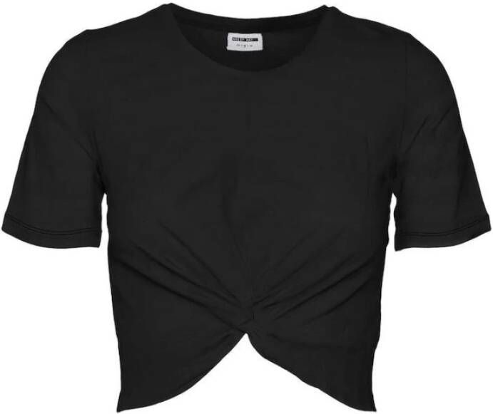 Noisy May Kort T-shirt met knoopdetail model 'TWIGGI' - Foto 2