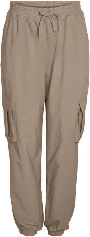 Noisy May Trendy Tapered Broeken Beige Dames