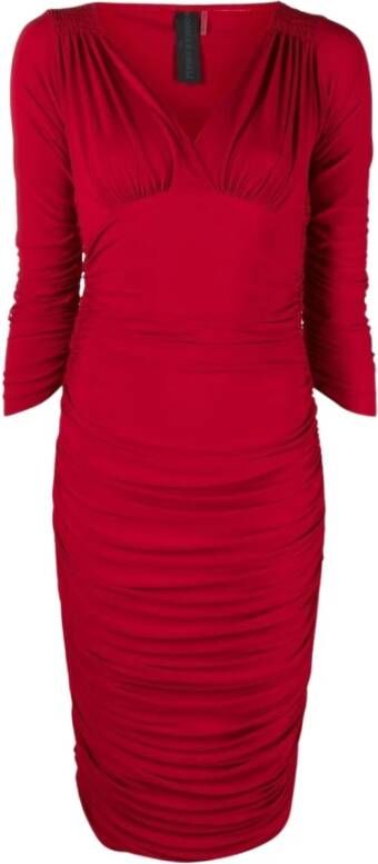 Norma Kamali Midi Dresses Rood Dames