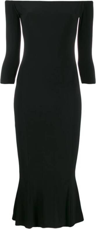 Norma Kamali Midi Dresses Zwart Dames