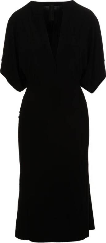 Norma Kamali Midi Dresses Zwart Dames