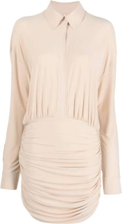 Norma Kamali Short Dresses Beige Dames