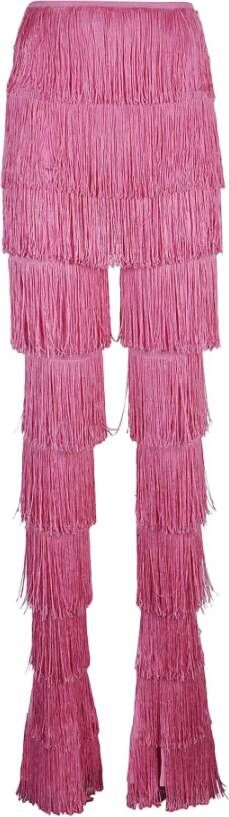 Norma Kamali Slim-fit Trousers Roze Dames