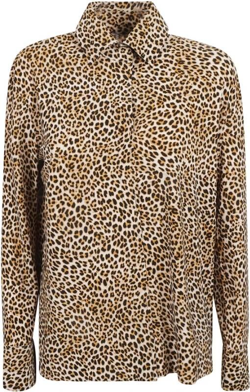 Norma Kamali Stijlvolle Shirts Bruin Dames