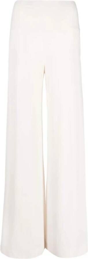 Norma Kamali Wide Trousers Wit Dames