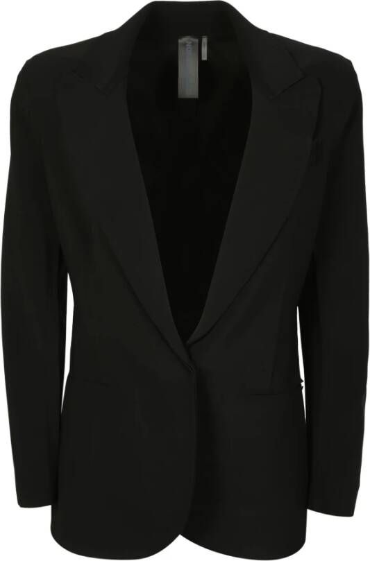 Norma Kamali Zwarte getailleerde blazer jas voor vrouwen Zwart Dames