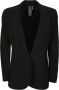 Norma Kamali Zwarte getailleerde blazer jas voor vrouwen Zwart Dames - Thumbnail 1