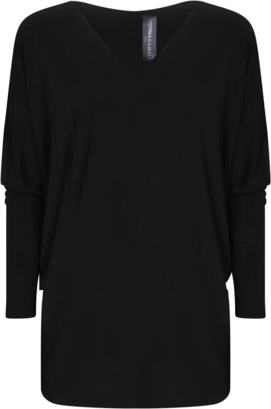 Norma Kamali Zwarte Topkleding voor Vrouwen Aw23 Black Dames
