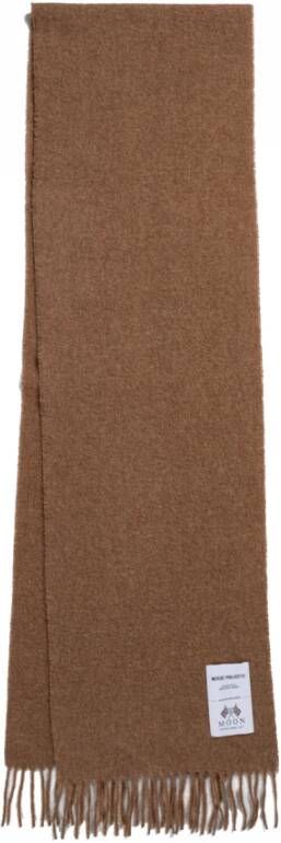 Norse Projects Geborduurde Logo Sjaal Bruin Brown Heren