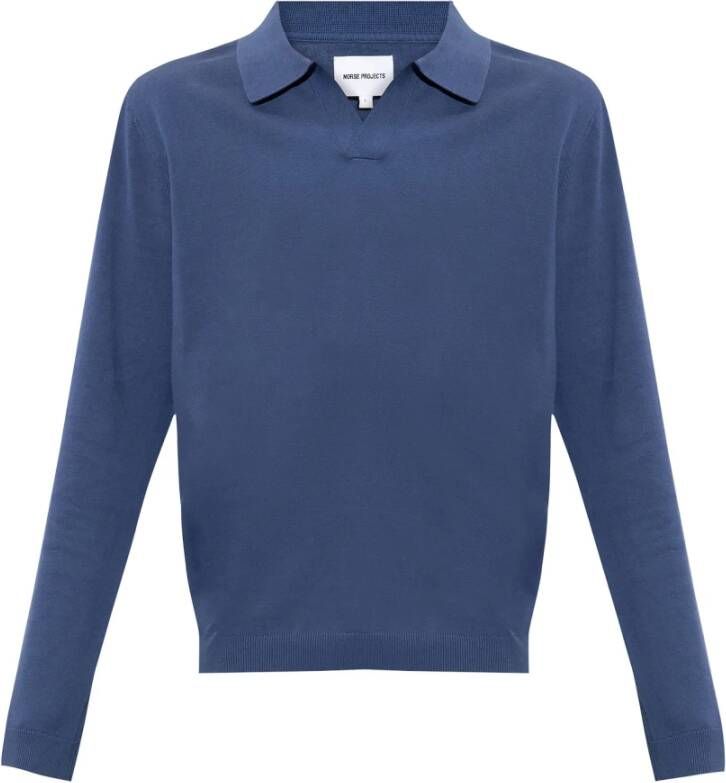 Norse Projects Leif polo shirt Blauw Heren