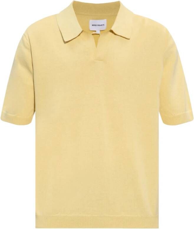 Norse Projects Leif poloshirt Yellow Heren