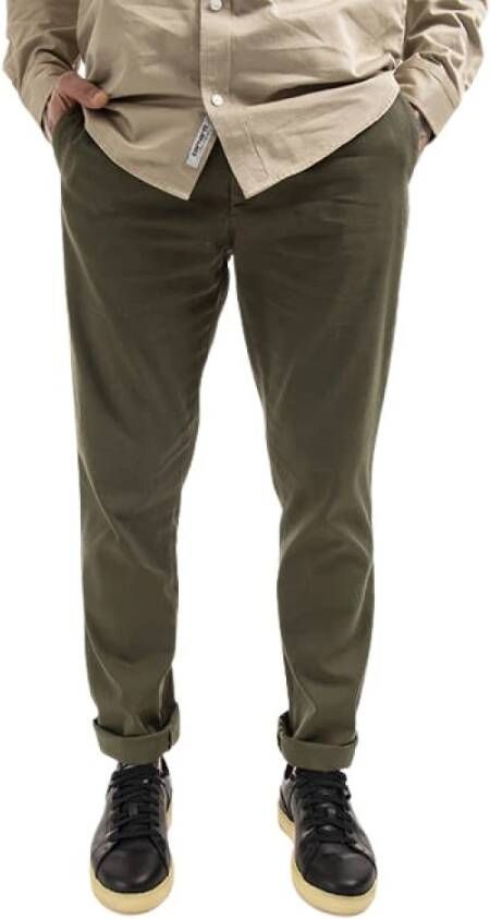 Norse Projects Straight Trousers Groen Heren
