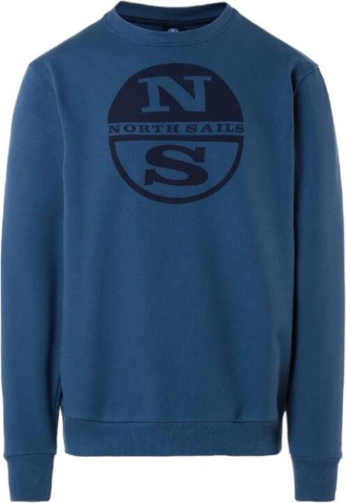 North Sails 100% Katoenen Sweatshirt Blauw Heren