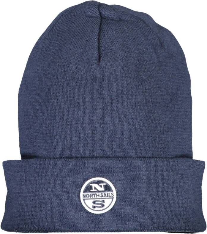 North Sails Blue Cotton Hats & Cap Blauw Heren