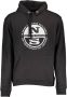 North Sails Bedrukte Zwarte Sweatshirt Heren Black Heren - Thumbnail 1
