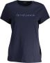North Sails Blauw Biologisch Katoen T-Shirt met Handtekening Borduurwerk Blue Dames - Thumbnail 2