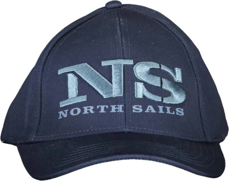 North Sails Blue Cotton Hats & Cap Blauw Heren
