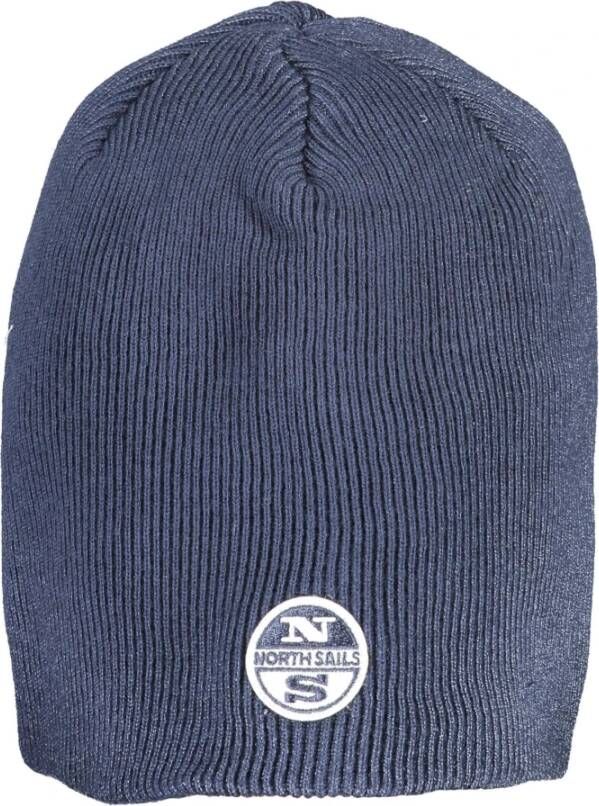 North Sails Blue Cotton Hats & Cap Blauw Heren