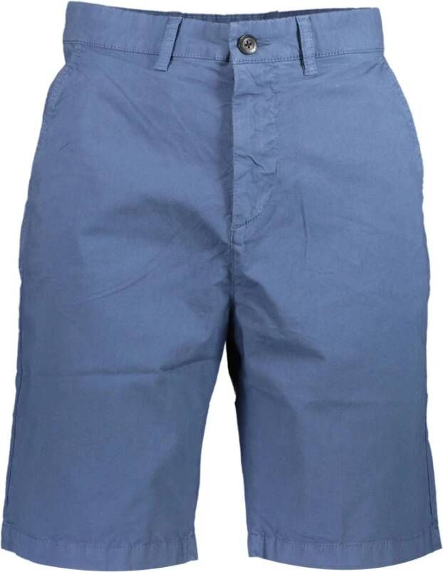 North Sails Blauwe Bermuda Shorts Regular Fit Katoen Blue Heren
