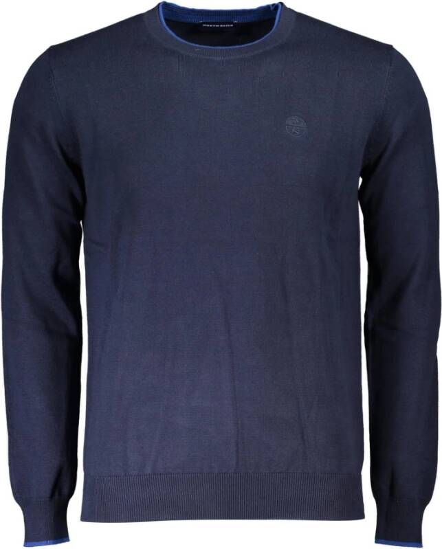 North Sails Blue Cotton Sweater Blauw Heren