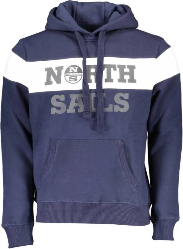 North Sails Blue Cotton Sweater Blauw Heren