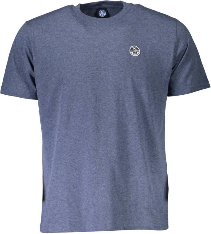 North Sails Rood Katoenen T-Shirt met Iconisch Logo Red Heren